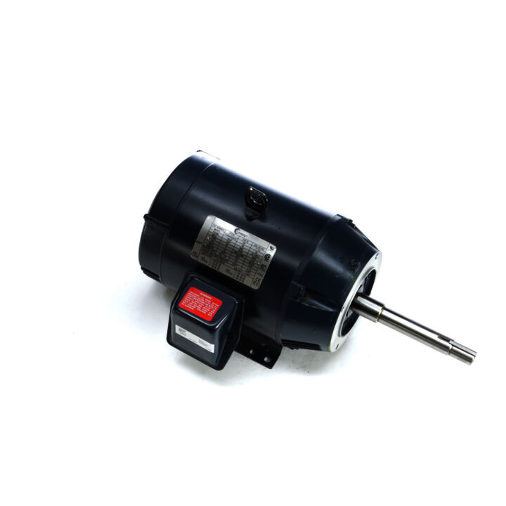 Close-Coupled Pump Motor, 7.5 HP, 3 Ph, 60 Hz, 208-230/460 V, 3600 RPM, 184JP Frame, ODP