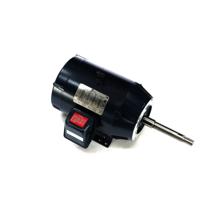 Close-Coupled Pump Motor, 7.5 HP, 3 Ph, 60 Hz, 208-230/460 V, 3600 RPM, 184JP Frame, ODP