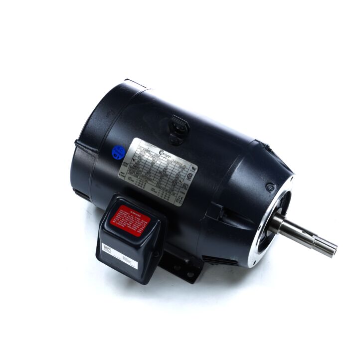 Close-Coupled Pump Motor, 7 1/2 HP, 3 Ph, 60 Hz, 208-230/460 V, 3600 RPM, 184JM Frame, DP