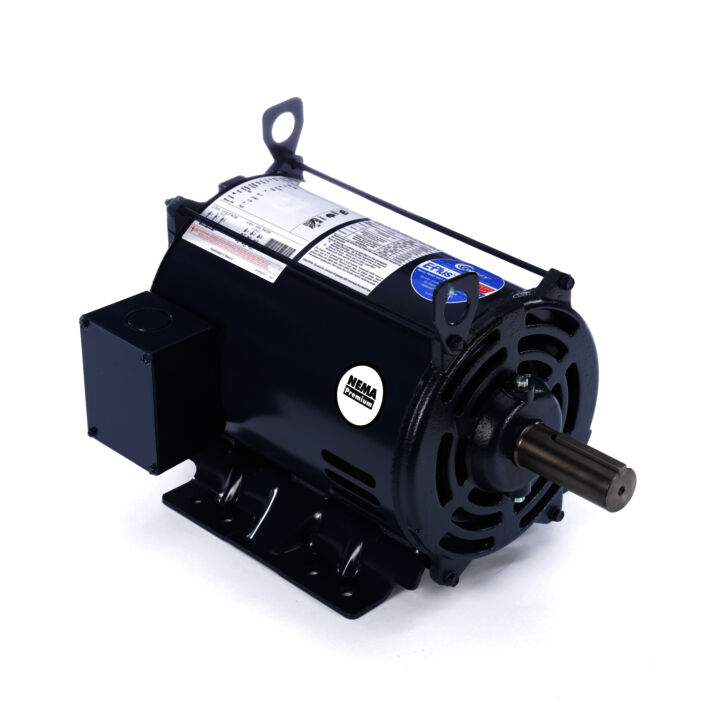 General Purpose Motor, 7.5 HP, 3 Ph, 60 Hz, 230/460 V, 1800 RPM, S213T Frame, DP