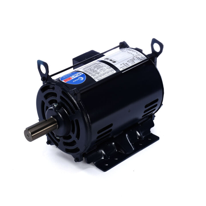 General Purpose Motor, 7.5 HP, 3 Ph, 60 Hz, 200 V, 1800 RPM, S213T Frame, DP