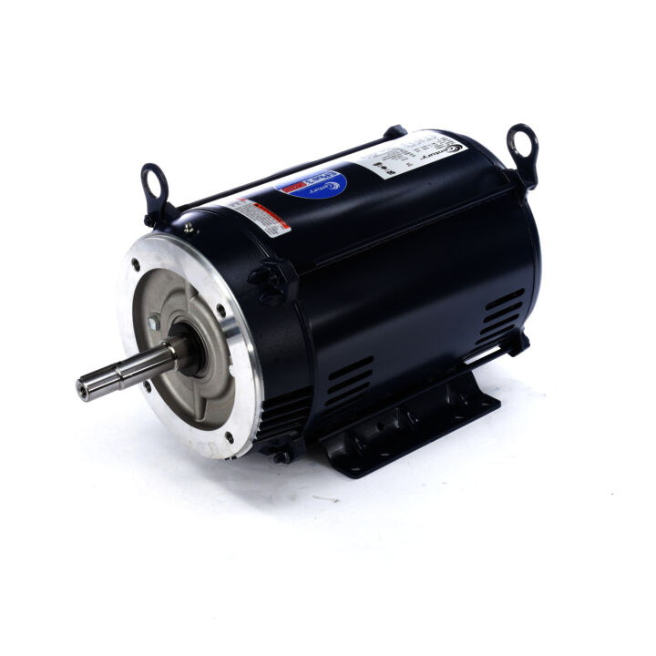 Close-Coupled Pump Motor, 7.5 HP, 3 Ph, 60 Hz, 208-230/460 V, 1800 RPM, 213JM Frame, DP