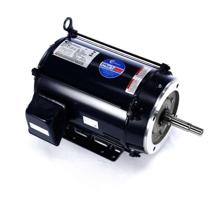 Close-Coupled Pump Motor, 7.5 HP, 3 Ph, 60 Hz, 208-230/460 V, 1800 RPM, 213JM Frame, DP