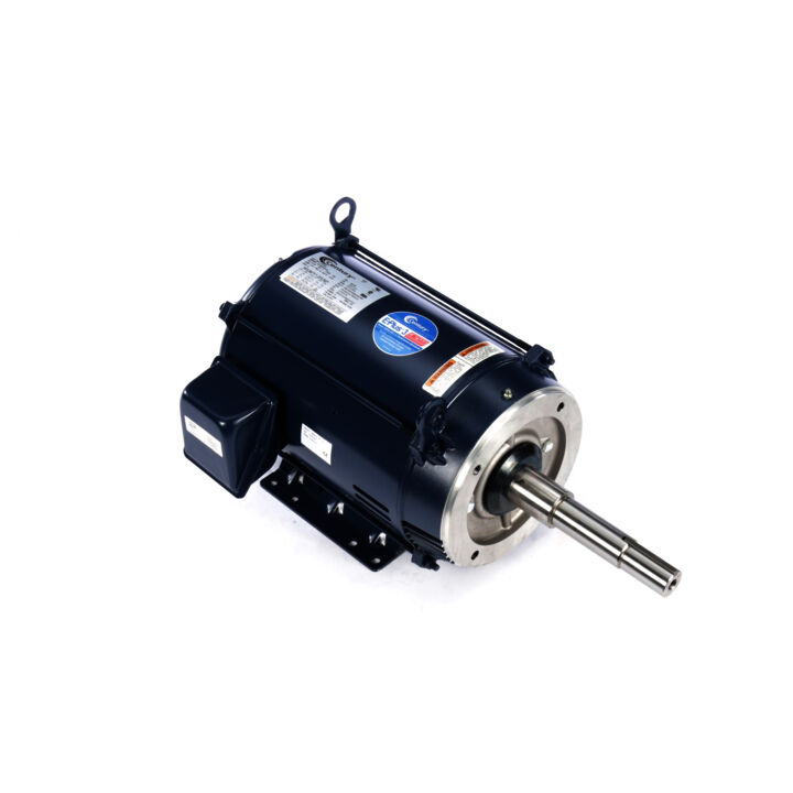 Close-Coupled Pump Motor, 10 HP, 3 Ph, 60 Hz, 208-230/460 V, 3600 RPM, 213JP Frame, DP