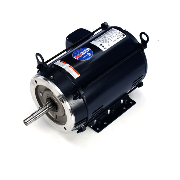 Close-Coupled Pump Motor, 10 HP, 3 Ph, 60 Hz, 208-230/460 V, 1800 RPM, 215JM Frame, DP