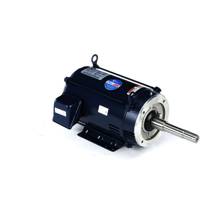 Close-Coupled Pump Motor, 15 HP, 3 Ph, 60 Hz, 230/460 V, 3600 RPM, 215JP Frame, ODP