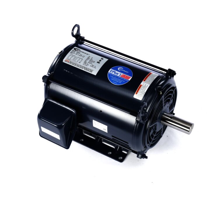 General Purpose Motor, 15 HP, 3 Ph, 60 Hz, 208-230/460 V, 3600 RPM, 215T Frame, ODP