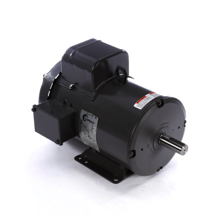 General Purpose Motor, 5 HP, 1 Ph, 60 Hz, 230 V, 3600 RPM, 184T Frame, TEFC