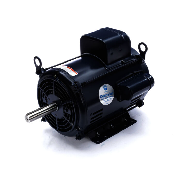Crop Dryer Motor, 7.5 HP, 1 Ph, 60 Hz, 200-230 V, 3600 RPM, 215TZ Frame, ODP