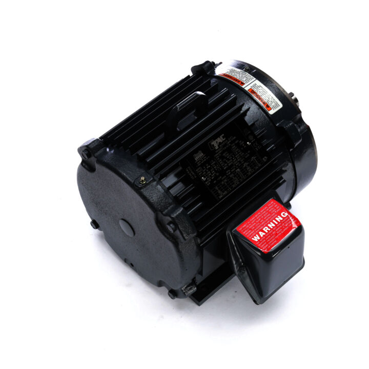 Encoder Motor, 1 HP, 3 Ph, 60 Hz, 230/460 V, 1200 RPM, 182TC Frame, TENV