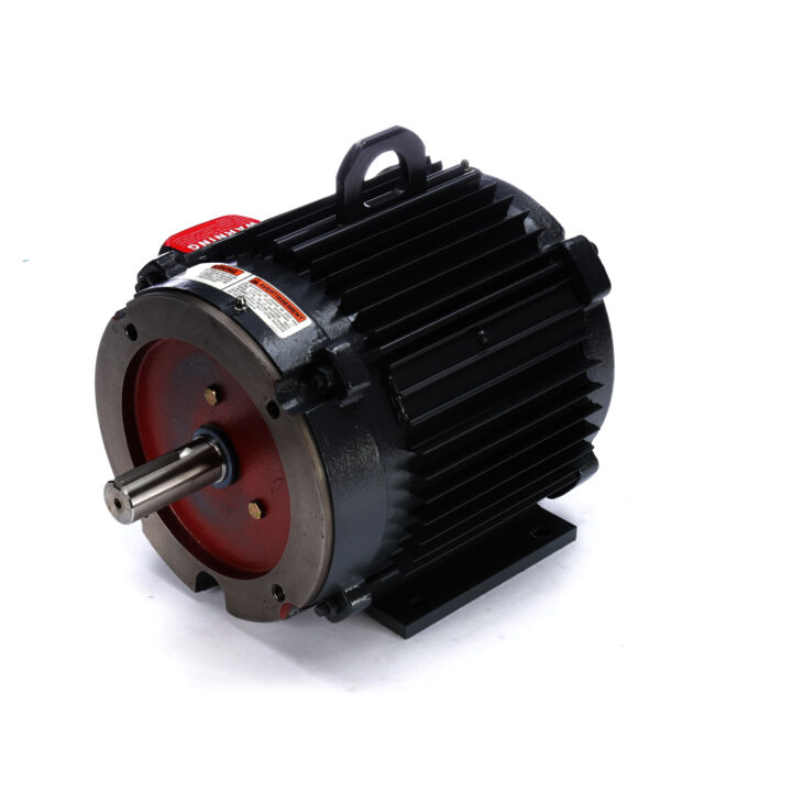 Encoder Motor, 1 HP, 3 Ph, 60 Hz, 230/460 V, 1200 RPM, 182TC Frame, TENV