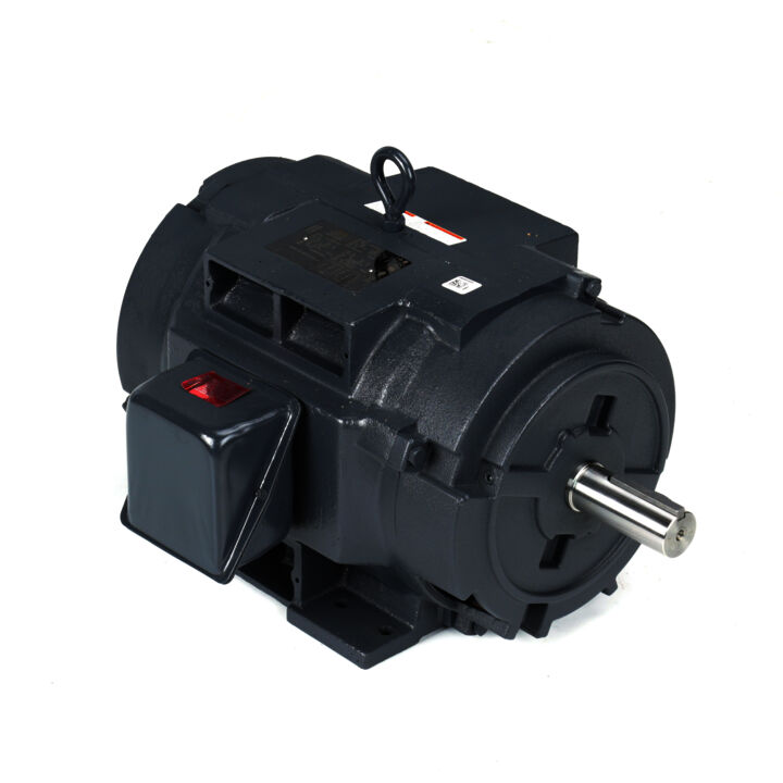 Elevator Duty Motor, 15 HP, 3 Ph, 60 Hz, 230/460 V, 1200 RPM, 284T Frame, DP