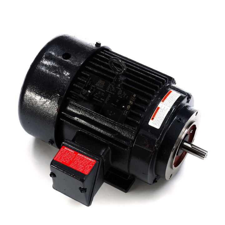 Automotive Duty Motor, 3 HP, 3 Ph, 60 Hz, 460 V, 3600 RPM, 184UC Frame, TEFC