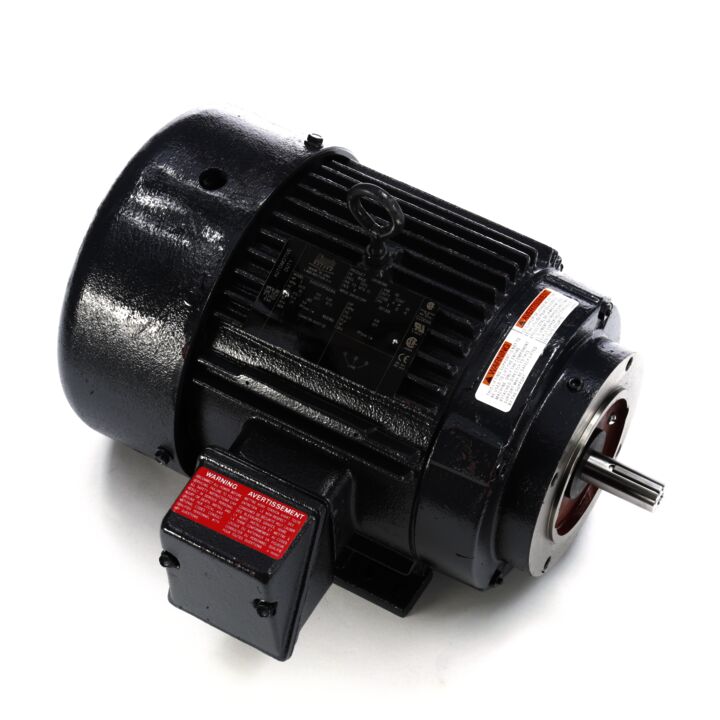 Automotive Duty Motor, 3 HP, 3 Ph, 60 Hz, 460 V, 3600 RPM, 184UC Frame, TEFC