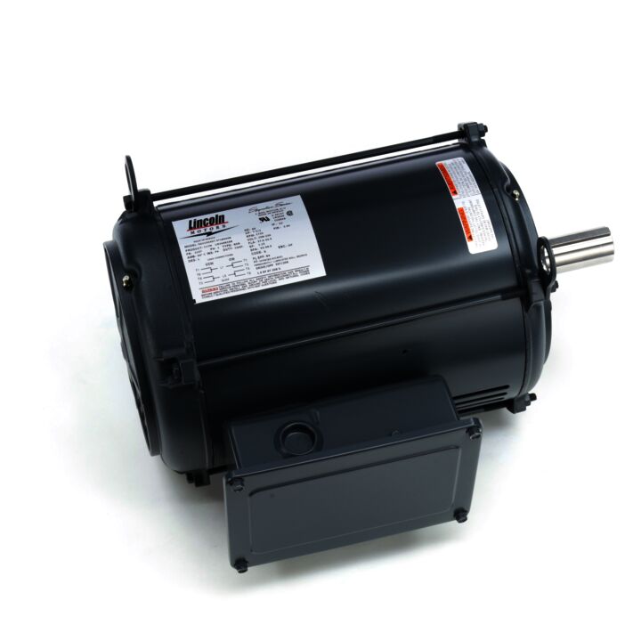 Air Compressor Motor, 7.50 HP, 1 Ph, 60 Hz, 208-230 V, 1800 RPM, 215T Frame, DP