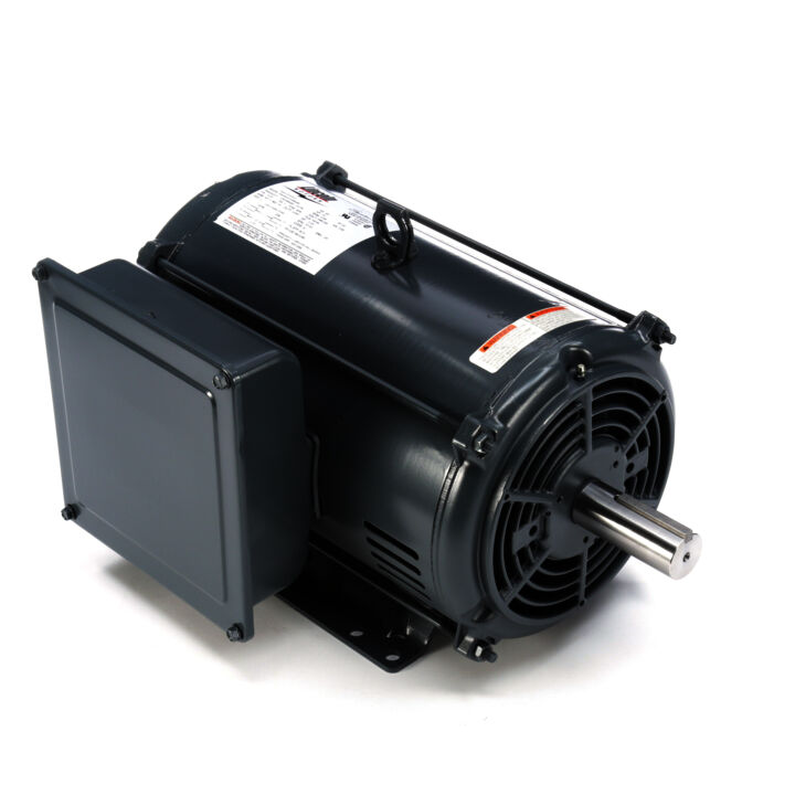 Air Compressor Motor, 10 HP, 1 Ph, 60 Hz, 208-230 V, 1800 RPM, 215T Frame, DP