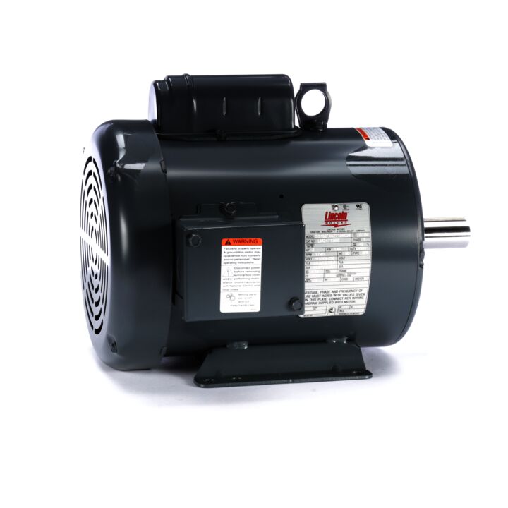 General Purpose Motor, 2 HP, 1 Ph, 60 Hz, 115/208-230 V, 1800 RPM, 182T Frame, TEFC
