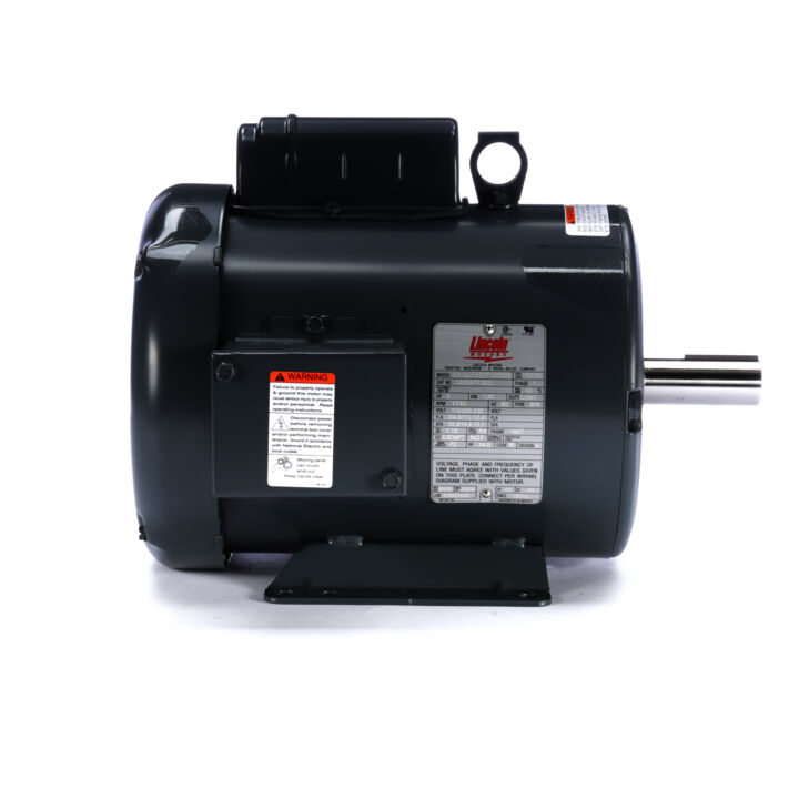 General Purpose Motor, 2 HP, 1 Ph, 60 Hz, 115/208-230 V, 1800 RPM, 182T Frame, TEFC
