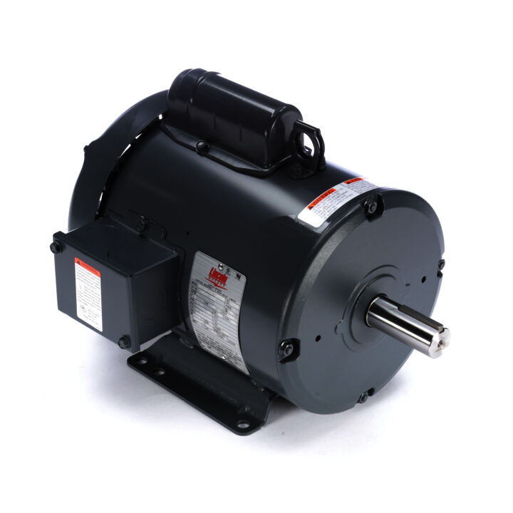 General Purpose Motor, 2 HP, 1 Ph, 60 Hz, 115/208-230 V, 1800 RPM, 182T Frame, TEFC