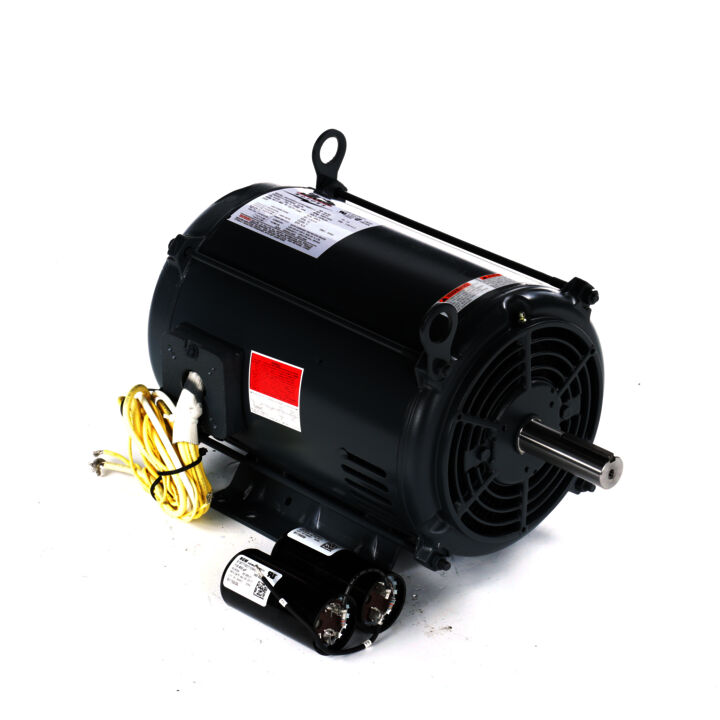 Crop Dryer Motor, 10 & 15 HP, 1 Ph, 60 & 60 Hz, 230 & 230 V, 3600 & 3600 RPM, 215TZ Frame, DPAO