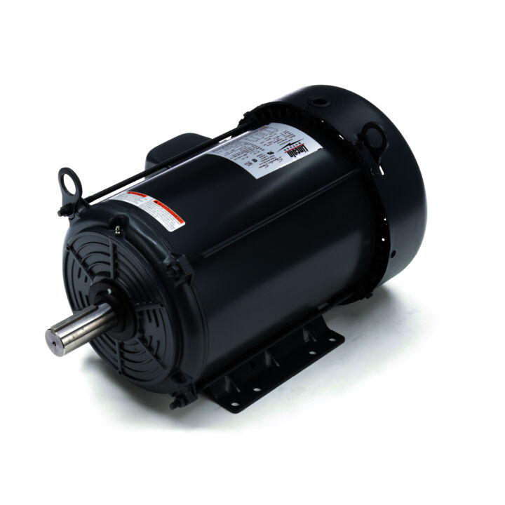 Air Compressor Motor, 7.50 & 5 HP, 3 Ph, 60 & 50 Hz, 230/460 & 190-208/380-415 V, 1800 & 1500 RPM, 213T Frame, TEFC