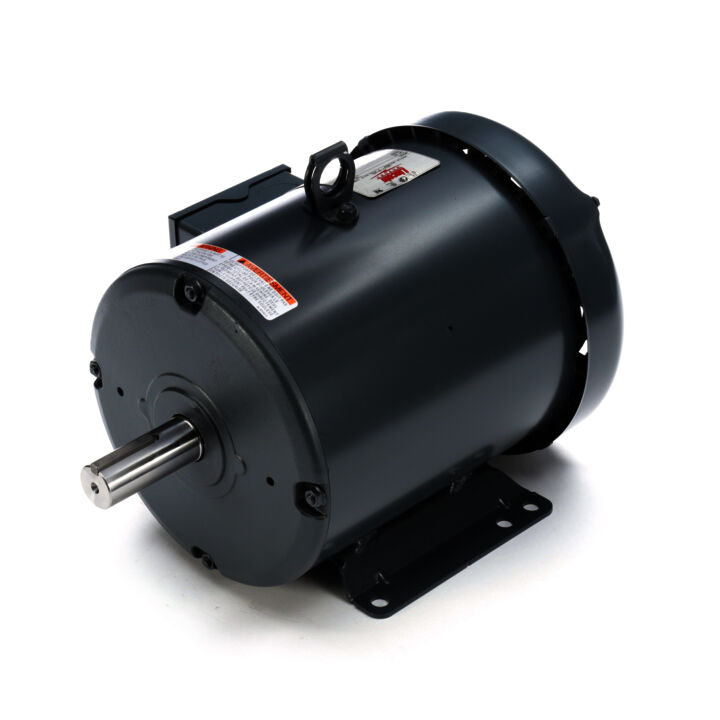 Air Compressor Motor, 3 & 2 HP, 3 Ph, 60 & 50 Hz, 230/460 & 190/380 V, 1800 & 1500 RPM, 182T Frame, TEFC