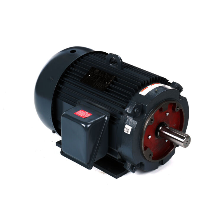 General Purpose Motor, 5 HP, 3 Ph, 60 Hz, 230/460 V, 900 RPM, 254TC Frame, TEFC