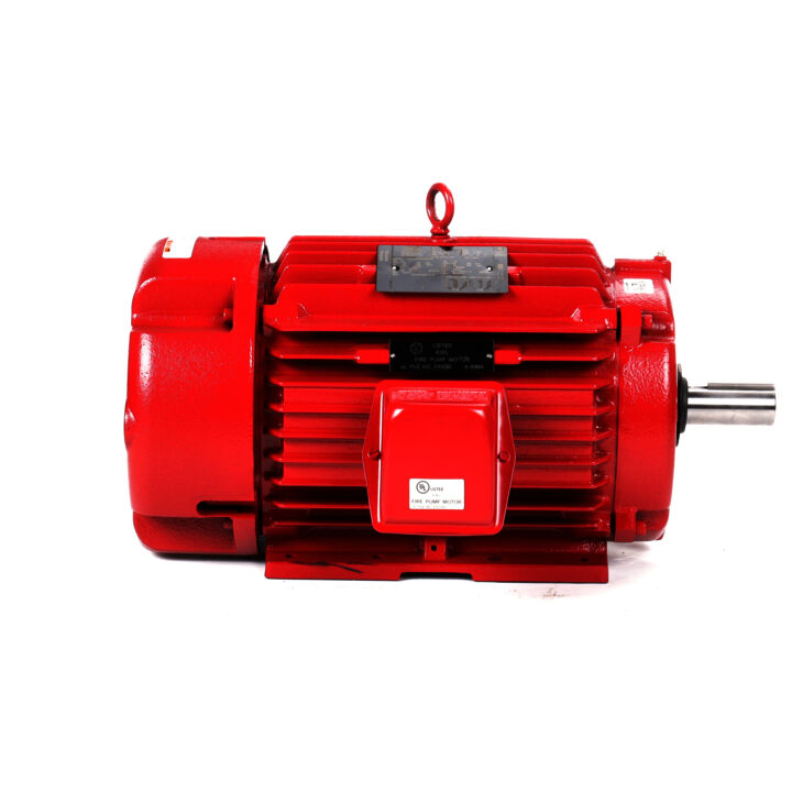 Fire Pump Motor, 10 & 7.50 HP, 3 Ph, 60 & 50 Hz, 230/460 & 190/380 V, 1800 & 1500 RPM, 215T Frame, TEFC