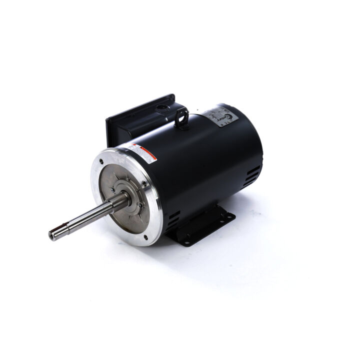 Close-Coupled Pump Motor, 5 HP, 1 Ph, 60 Hz, 230 V, 3600 RPM, 184TCZ Frame, ODP