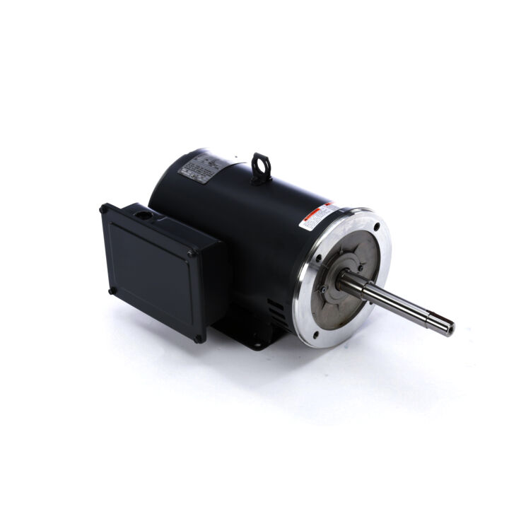 Close-Coupled Pump Motor, 5 HP, 1 Ph, 60 Hz, 230 V, 3600 RPM, 184TCZ Frame, ODP