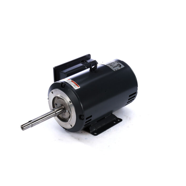Close-Coupled Pump Motor, 5 HP, 1 Ph, 60 Hz, 230 V, 3600 RPM, 184JP Frame, ODP