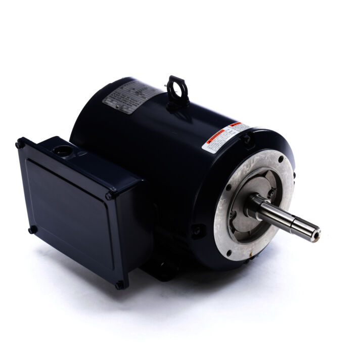 Close-Coupled Pump Motor, 3 HP, 1 Ph, 60 Hz, 230/115 V, 1800 RPM, 184JM Frame, ODP