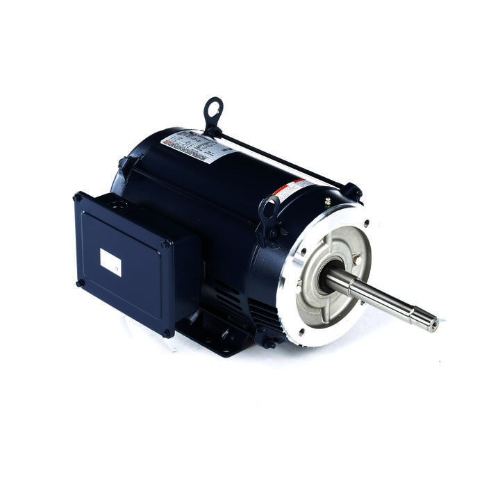 Close-Coupled Pump Motor, 5 HP, 1 Ph, 60 Hz, 230 V, 1800 RPM, 213TCZ Frame, ODP