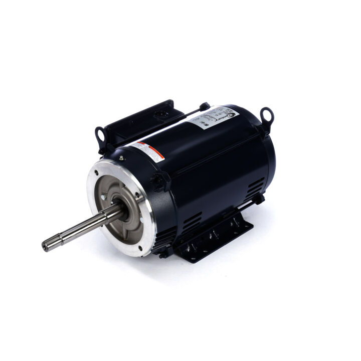 Close-Coupled Pump Motor, 7.5 HP, 1 Ph, 60 Hz, 230 V, 1800 RPM, 215TCZ Frame, ODP