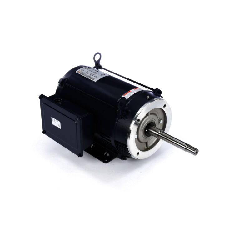 Close-Coupled Pump Motor, 7.5 HP, 1 Ph, 60 Hz, 230 V, 1800 RPM, 215TCZ Frame, ODP