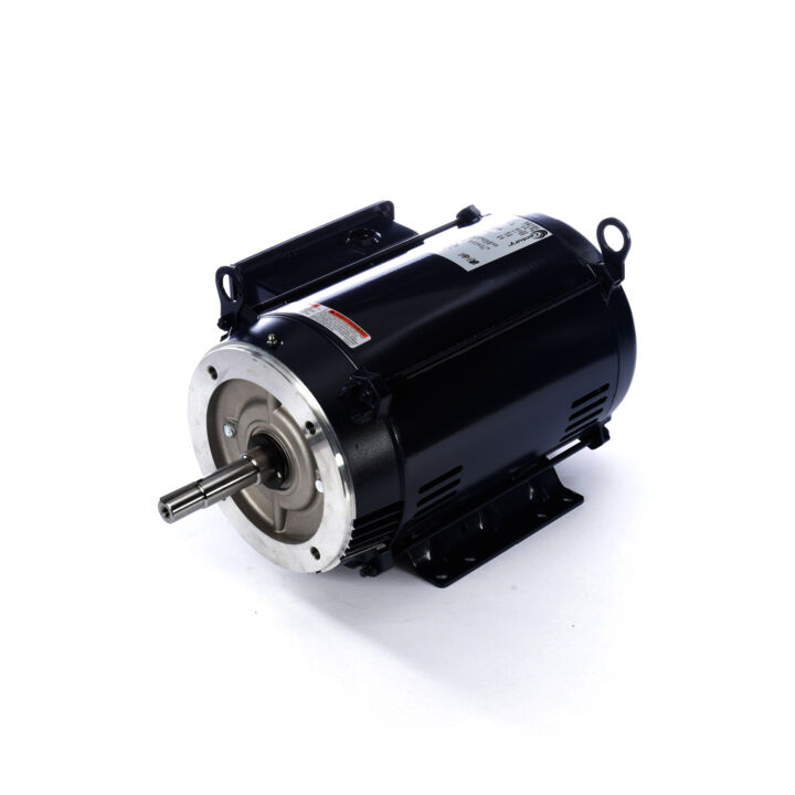 Close-Coupled Pump Motor, 7 1/2 HP, 1 Ph, 60 Hz, 230 V, 1800 RPM, 215JM Frame, ODP