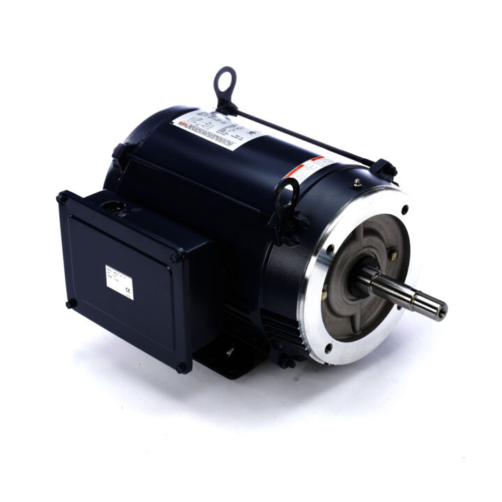 Close-Coupled Pump Motor, 7 1/2 HP, 1 Ph, 60 Hz, 230 V, 3600 RPM, 213JM Frame, ODP