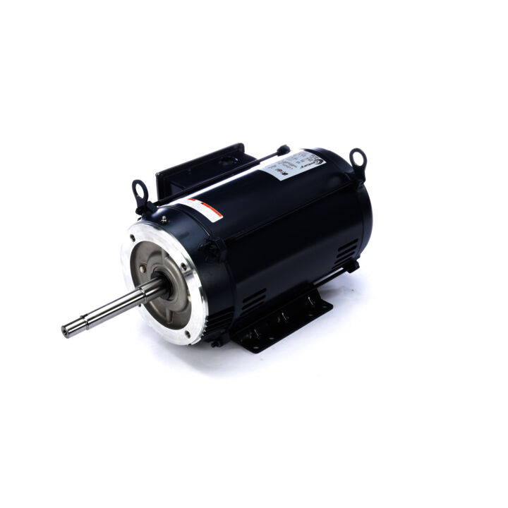 Close-Coupled Pump Motor, 10 HP, 1 Ph, 60 Hz, 230 V, 3600 RPM, 215TCZ Frame, ODP