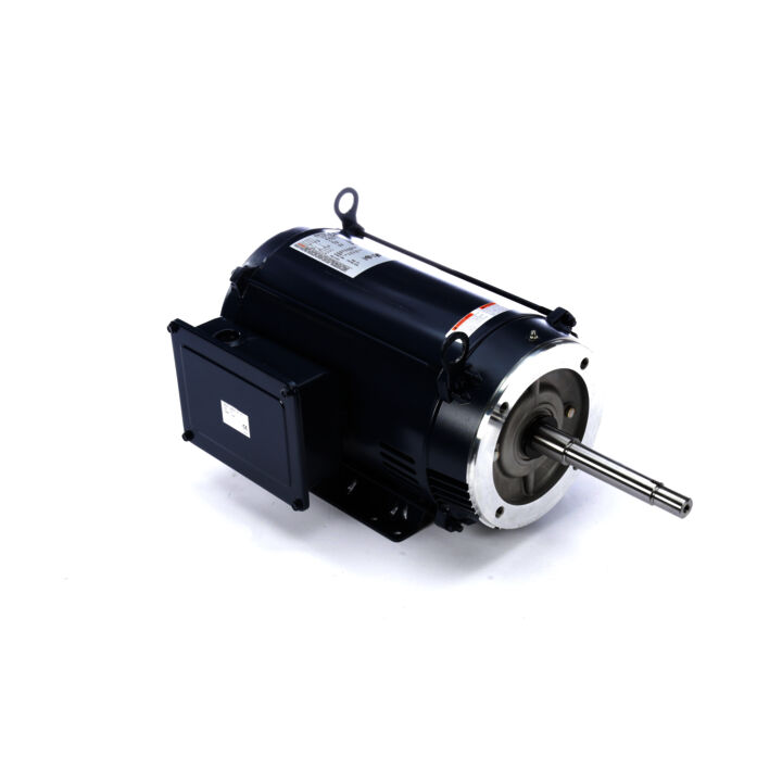 Close-Coupled Pump Motor, 10 HP, 1 Ph, 60 Hz, 230 V, 3600 RPM, 215TCZ Frame, ODP