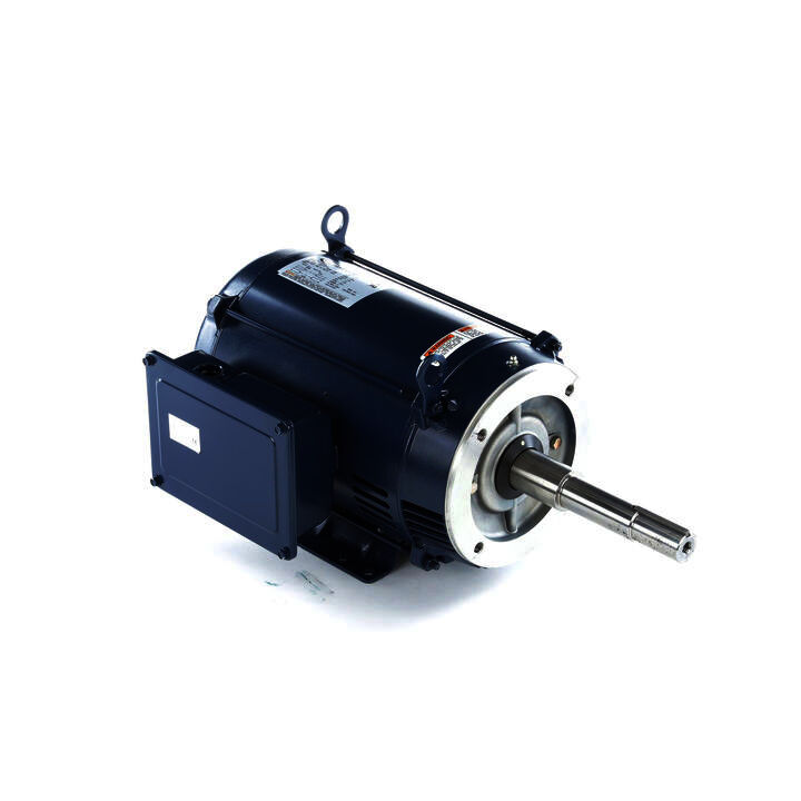 Close-Coupled Pump Motor, 5 HP, 1 Ph, 60 Hz, 230 V, 1800 RPM, 213JP Frame, ODP