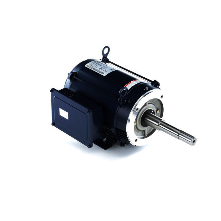 Close-Coupled Pump Motor, 7.5 HP, 1 Ph, 60 Hz, 230 V, 3600 RPM, 213JP Frame, ODP