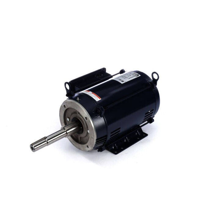 Close-Coupled Pump Motor, 7.5 HP, 1 Ph, 60 Hz, 230 V, 1800 RPM, 215JP Frame, DP