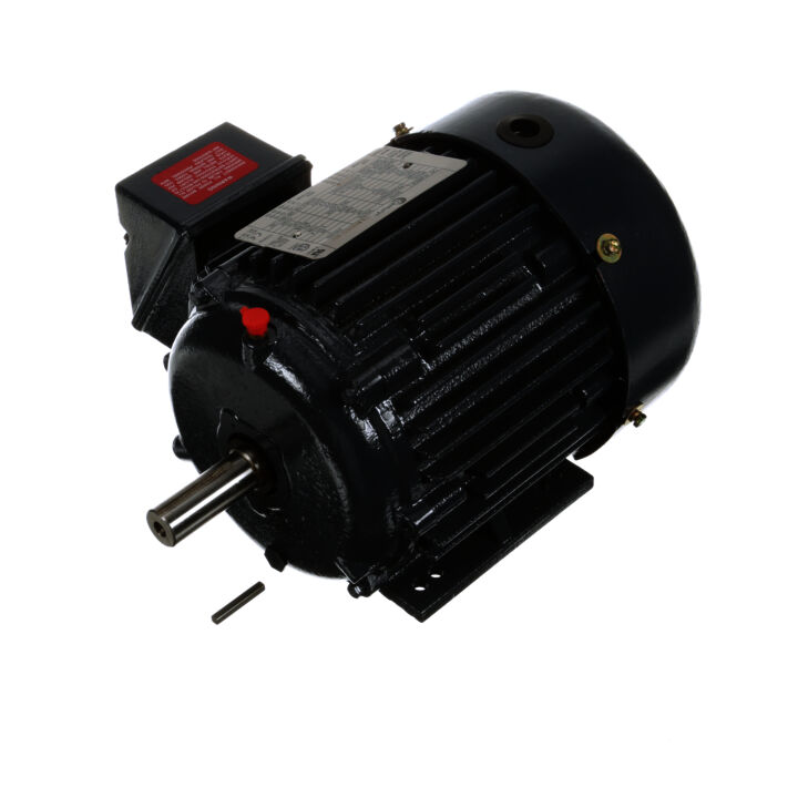 Severe Duty Motor, 1 HP, 3 Ph, 60 Hz, 208-230/460 V, 1800 RPM, 143T Frame, TEFC