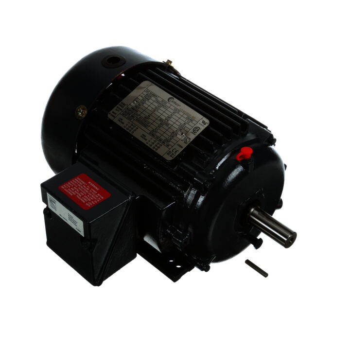 Severe Duty Motor, 1.5 HP, 3 Ph, 60 Hz, 208-230/460 V, 1800 RPM, 145T Frame, TEFC