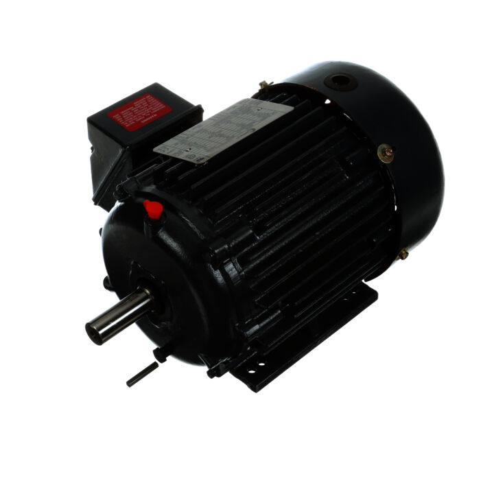 Severe Duty Motor, 1.5 HP, 3 Ph, 60 Hz, 208-230/460 V, 1800 RPM, 145T Frame, TEFC