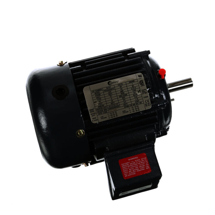 Severe Duty Motor, 1 HP, 3 Ph, 60 Hz, 208-230/460 V, 1800 RPM, 143T Frame, TEFC