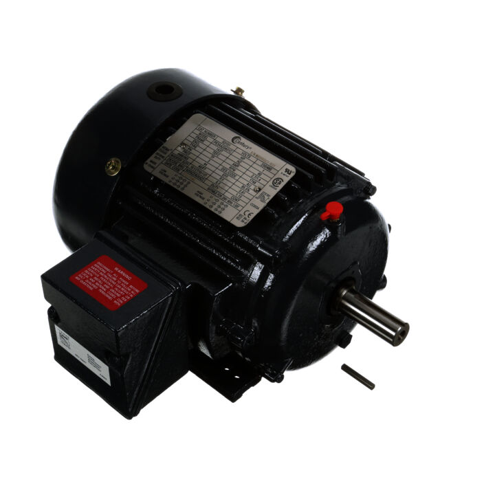 Severe Duty Motor, 1 HP, 3 Ph, 60 Hz, 208-230/460 V, 1800 RPM, 143T Frame, TEFC