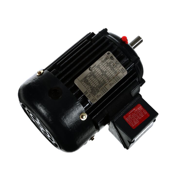 Severe Duty Motor, 2 HP, 3 Ph, 60 Hz, 208-230/460 V, 1800 RPM, 145T Frame, TEFC