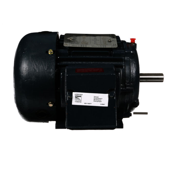 Severe Duty Motor, 1.5 HP, 3 Ph, 60 Hz, 208-230/460 V, 3600 RPM, 143T Frame, TEFC