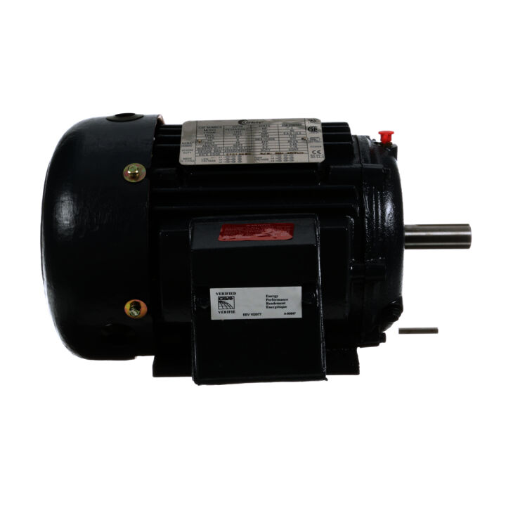 Severe Duty Motor, 2 HP, 3 Ph, 60 Hz, 208-230/460 V, 1800 RPM, 145T Frame, TEFC